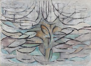 Det blomstrende æbletræ, 1912. af Piet Mondrian