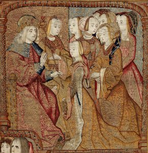 Triumfer for Guds Moder eller Guldspurve, ca. 1500-02 (tæppe)