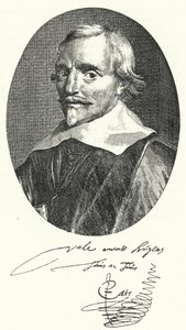 Jacob Cats, hollandsk digter og diplomat (gravering) af Pieter (attr.to) Dubordieu