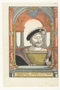 Portræt af Frans I, konge af Frankrig (1494-1547), hertug af Bretagne og greve af Provence
