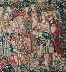 Lignelsen om arbejderne i vingården, ca. 1500 (tæppe)