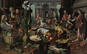 Kristus i Marias og Marthas hus af Pieter Aertsen