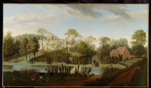 Udsigt over Chiswick House fra sydvest (olie på lærred)