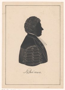 Silhuetportræt af Herman Bouman af Pieter Barbiers (IV) (possibly)