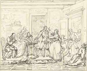 Scenescene fra Jacob Simonsz de Rijk af Pieter Bartholomeusz. Barbiers