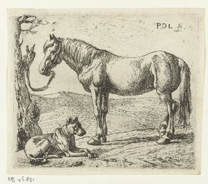 Hest og hund på en eng Heste (serietitel)