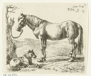 Hest og hund på en eng Heste (serietitel)