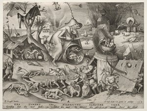 De syv dødssynder: vrede af Pieter Bruegel