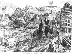 Den angrende Magdalene, graveret af Hieronymus Bosch (ca. 1510-70) ca. 1555-57 af Pieter Bruegel the Elder