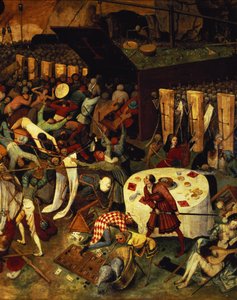 Dødens triumf, detalje i det nederste højre afsnit, 1562 af Pieter Bruegel the Elder