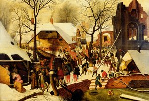 Tilbedelse af de hellige tre konger af Pieter Brueghel the Younger