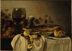 Morgenmad af Pieter Claesz