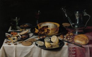 Stilleben, omkring 1625. af Pieter Claesz