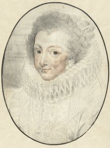 Portræt af Elizabeth, konsort af Filip IV af Spanien
