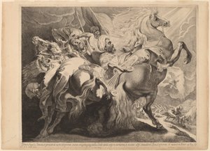 Sankeribs nederlag af Pieter Claesz Soutman after Sir Peter Paul Rubens