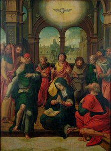 Helligåndens nedstigning af Pieter Coecke van Aelst