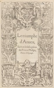 Antwerpens triumf skete i mistanke om prins Philips, prins af Spanien, 1550. af Pieter Coecke van Aelst