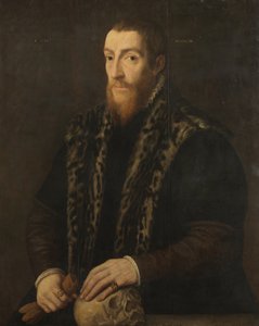 Portræt af en mand med en kranie, 1550