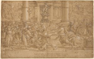 Offer ved Lystra af Pieter Coecke van Aelst