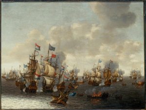 De fire dages søslag af Pieter Cornelisz. Soest