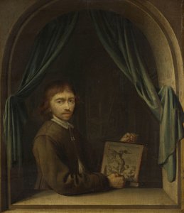 Portræt af en maler af Pieter Cornelisz. van Egmondt (attributed to)