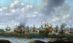 Det hollandske angreb på Medway-floden (England), juni 1667