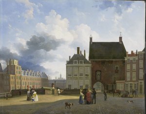 Fængselsporten og Stedet, Haag af Pieter Daniel van der Burgh