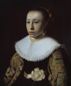Portræt af en ung pige, 163335. af Pieter Dubordieu