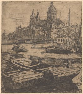Sankt Nikolaus basilika i Amsterdam af Pieter Dupont