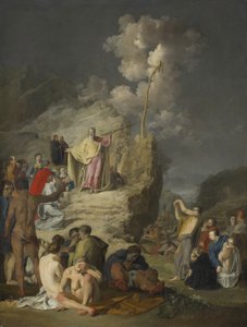 Moses og kobberslangen, ca.1625-46 af Pieter Fransz de Grebber