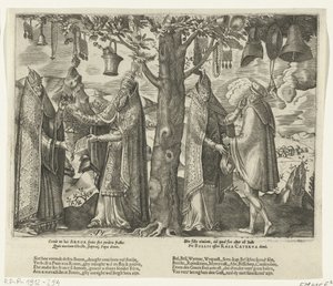 Tre af romersk afgudsdyrkelse, ca. 1570
