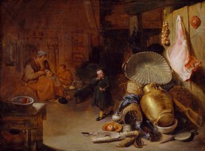Interiør med figurer, 1643 af Pieter Jacobsz Duyfhuysen