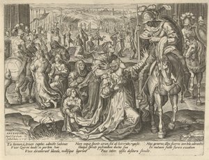 Forsoning mellem sabinerne og romerne Skildringer fra romersk historie (serietitel) af Pieter Jalhea Furnius