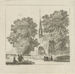 Udsigt over en kirke