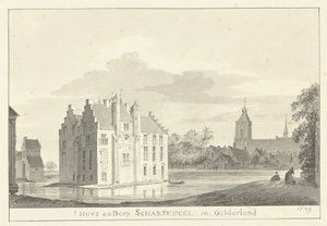 Huset og landsbyen Scherpenzeel af Pieter Jan van Liender
