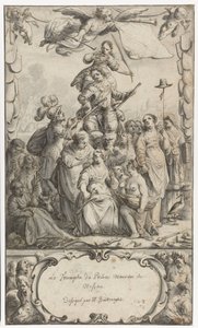 Frontispice Design for Frederick Hendrick van Nassauw af Pieter Jansz