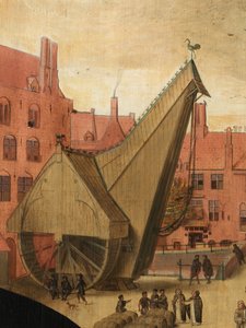 Detalje af Portræt af Jan van Eyewerve af Pieter Jansz. Pourbus