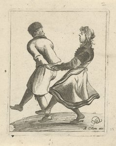 dansende par af Pieter Jansz Quast