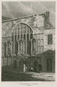 Guildhall Chapel, London af Pieter Jansz. Quast