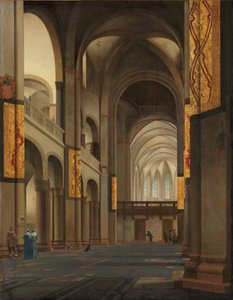 Skibet og koret i Mariakerk i Utrecht Skib og kor i Mariakerk i Utrecht, set fra vest