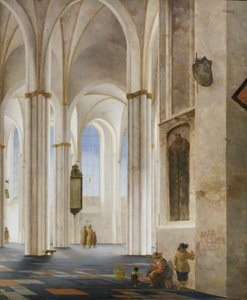 Interiøret i Buurkerk-kirken i Utrecht
