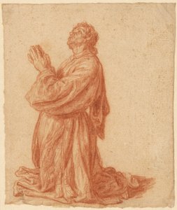 Studie eines knienden Mannes af Pieter Lastman