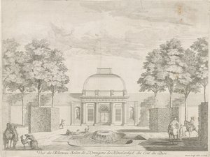 Orangeriet Honselersdijk, set fra parken Vue du Nouveau Salon de l