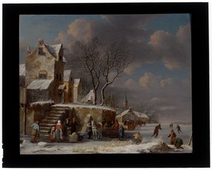 Vinterlandskab af Pieter Maes