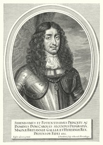 Charles II, konge af England, Skotland og Irland (gravering)