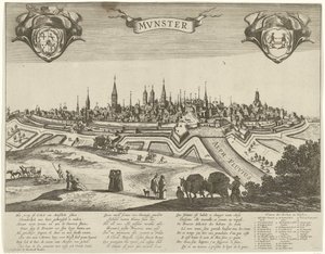 Panorama over Munster af Pieter Nolpe