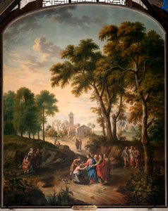 Helbredelse af den mand, der er født blind af Pieter Norbert van Reysschoot