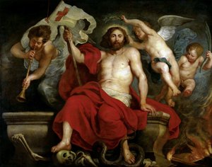 Kristus triumferer over synd og død, ca. 1615-1620.