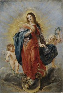 Den ubesmittede undfangelse, ca. 1628-1629 af Peter Paul Rubens
