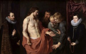 The Incredulity of Saint Thomas The Rockox Triptykon, mellem 1613 og 1615. af Peter Paul Rubens